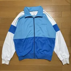 80s adidas OPTI ZIP トラックジャケット ジャージ L 水色
