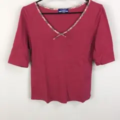 美品 BURBERRY BLUE LABEL 5分袖カットソー サイズM