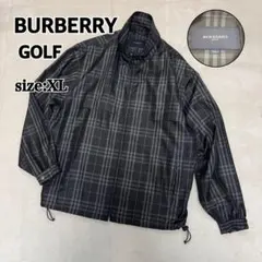 【美品】BURBERRY golf バーバリー ジャケット チェック LL 黒