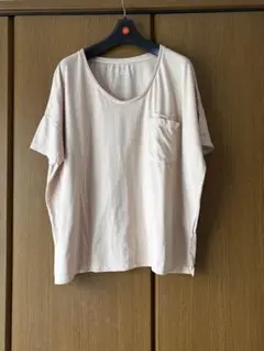 [新品]YANUK 半袖Tシャツ ポケット付き ベージュのサムネイル