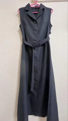 GRLノースリーブワンピース　ネイビー