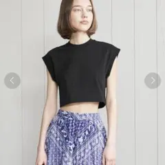 H BEAUTY&YOUTH コットン クロップド Tシャツのサムネイル
