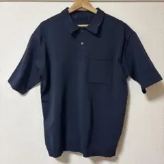 BATONER バトナー ハーフジップ ニットポロ ネイビー - メルカリ