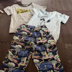 スヌーピーTシャツ2枚とパンツセット