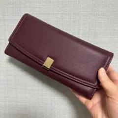 財布 レディース ダーク ロング 三つ折り