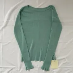 新品　SEA ROOM LYNN SheerRIBKnitベーシックトップス