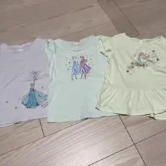 UNIQLO UT ディズニープリンセスTシャツ 3枚セット 110cm