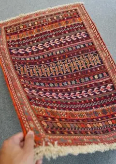 在庫一掃セール】シールジャン キリム ウール 91cm×78cm - メルカリ