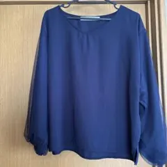 THE EMPORIUM ネイビー長袖トップス