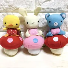 きのこのこ（L）ꕤシナダカンパニー／3体セット！新品タグ付き ぬいぐるみ