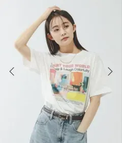 GLOBAL WORK ヘビロッTEE プリント半袖/636798のサムネイル
