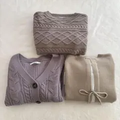 レディース　ニット　3点セット
