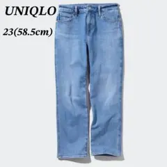 ユニクロ　ストレッチスリムアンクルジーンズ　デニム　コットン　ハイウエスト