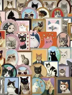 ❃ ㊷ コラージュ素材 猫ちゃんステッカー 海外製 ❃