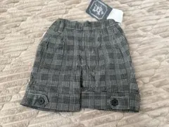 新品　チェック柄 80cm ハーフパンツ　入園　キッズ