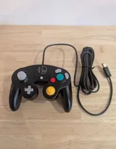 ゲームキューブコントローラーGCコン [スマブラブラック]＋接続タップ
