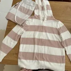 値下げ。ジェラートピケgelato pique フード付きスムーズィー上下セット