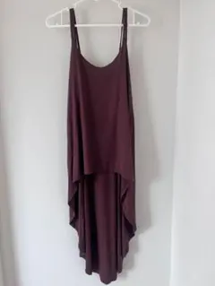 SLY スライ　バックロングキャミトップス　ブラウン