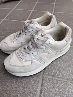 【New Balance】U574アイボリー/ライトグレー23㎝