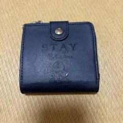 スヌーピー 二つ折り財布 ネイビーのサムネイル