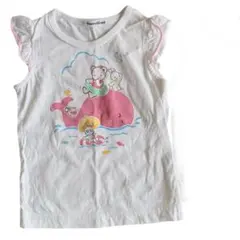 familiar ファミリア ノースリーブ Tシャツ ピンク　100cmのサムネイル