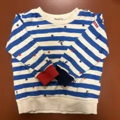 ミキハウス、ホットビスケッツのトレーナー100