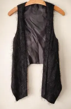 【新品】Joias ジョイアス★ アシンメトリー　ベスト 　フリンジ生地★ Mのサムネイル