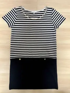 Rope Picnic ロペピクニック　膝丈ボーダーワンピースのサムネイル