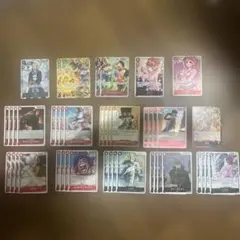 ワンピースカードゲーム　赤黒サボデッキ　デッキパーツセット　シクパラサボ