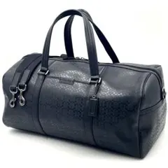 【極美品】COACH コーチ ボストンバッグ 2way シグネチャー エンボス