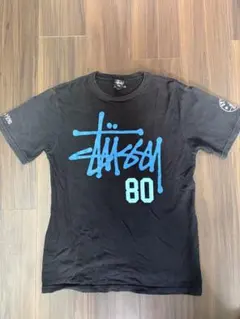 Stussy ナンバリング80 BIG4 Tシャツ ブラック ブルー