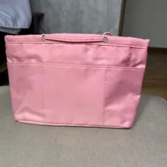 ピンクのバックインバック　収納多い　美品