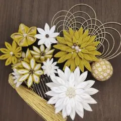 A-833髪飾り つまみ細工 成人式 結婚式 卒業式 七五三 着物 和装