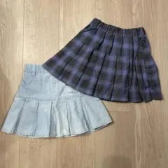 スカート2点セットキッズ女の子110のサムネイル