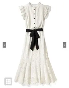 GRL ♡ リボンベルト付きマーメイドレースワンピース[k8625w]