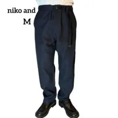 【niko and】 ネイビー パンツ イージー