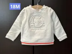 jacadi ⭐︎新品⭐︎ネコ柄裏起毛トレーナー18M在庫1点