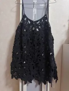 DRESSLAVE venit ブラック 花柄カットワーク刺繍 キャミソール - メルカリ
