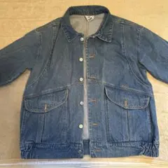 x-girl 青 デニムジャケット ボタン付き袖　size1