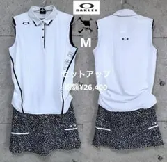 新品 OAKLEY オークリーゴルフ【L】 セットアップ ノースリーブ