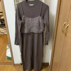 『専用』GU 2ピースビスチェセットワンピース ビスチェ無し ワンピースのみ