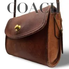 【ヴィンテージ】オールドコーチ　ショルダーバッグ　9892 ブラウン　レザー