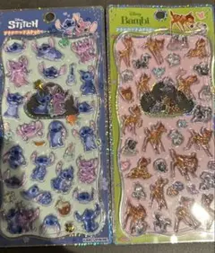 【正規品】新作　ディズニー　プチドロップステッカー　シール　プチドロ　2種セット