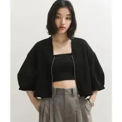 m*i様 【新品・未使用】AP STUDIO ツイード フリンジ ショート ジャ