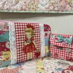 L字ファスナーポーチ❣️カードケース付❣️スマホケースに❣️マーガレット&ソフィー