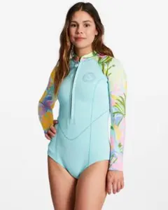 BILLABONG フローラル ロングスリーブスプリングウェットスーツ M
