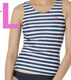 新品 水着 FILA セパレート トップス ボーダー ノースリーブ L タンクのサムネイル