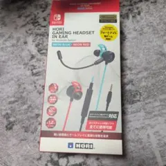 HORI GAMING HEADSET IN EAR ネオンブルー・レッド
