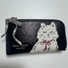 レア♡ケイトスペードウィスカーズ スモールコンパクトウォレット　白猫