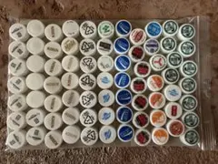 ペットボトルキャップ 白ホワイト 77個